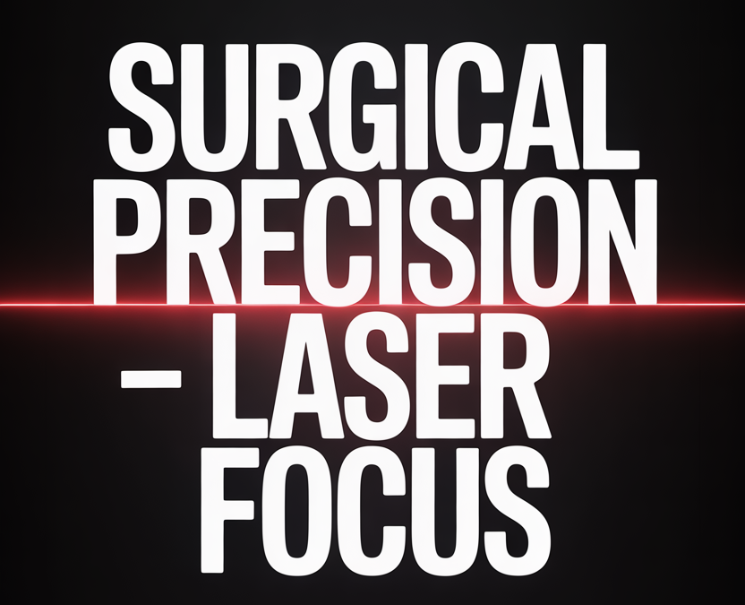 Surgical Precision – Laser Focus!